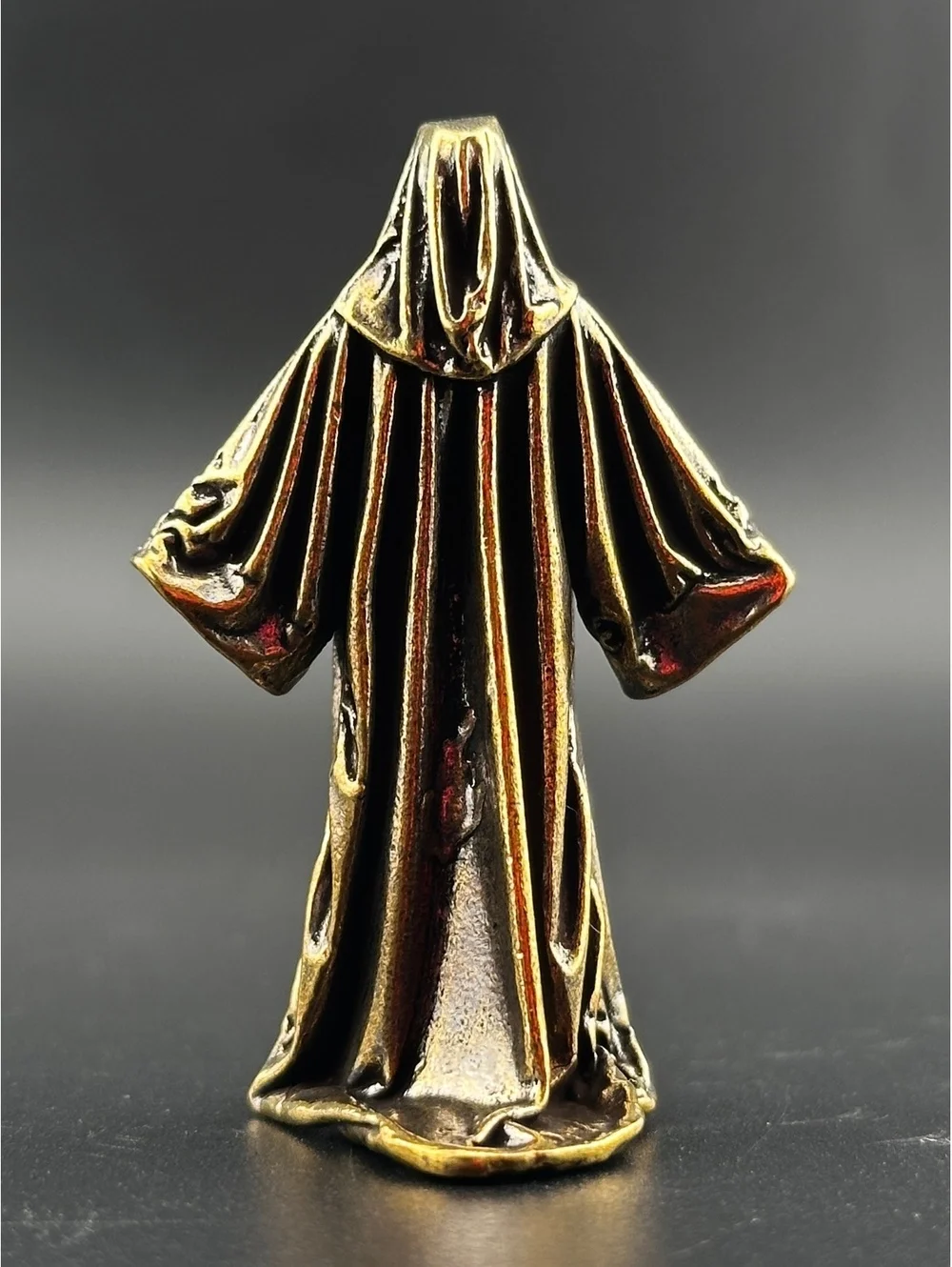 Brass Faceless Hooded Cloak Figurine Sculpture Halloween